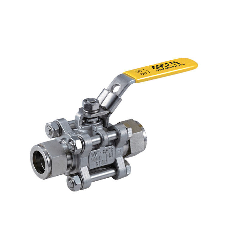 3-Piece Stainless Steel Manual Ball Valve