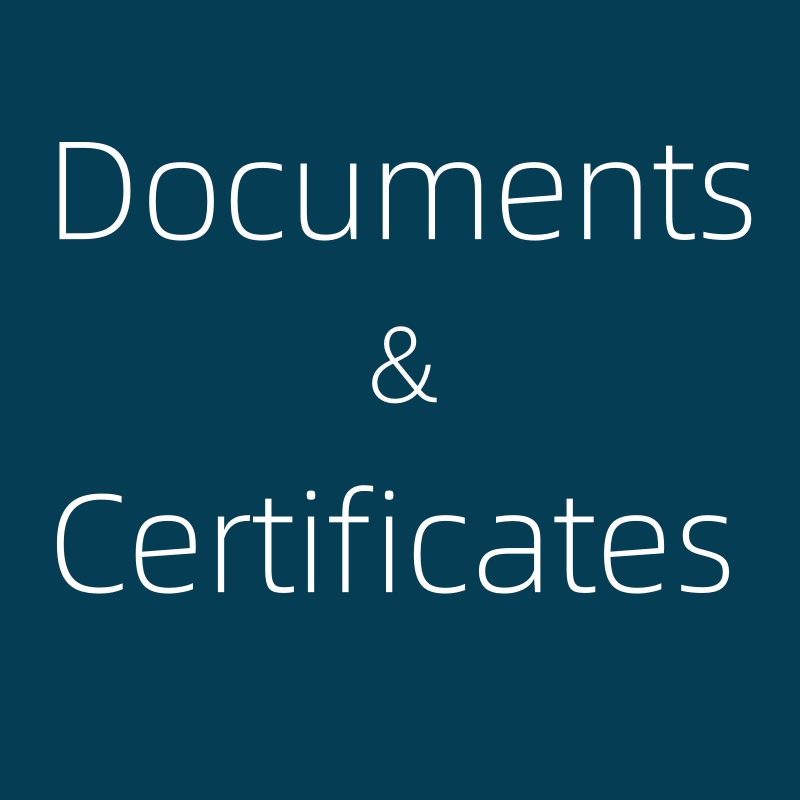 Documentos/Certificados