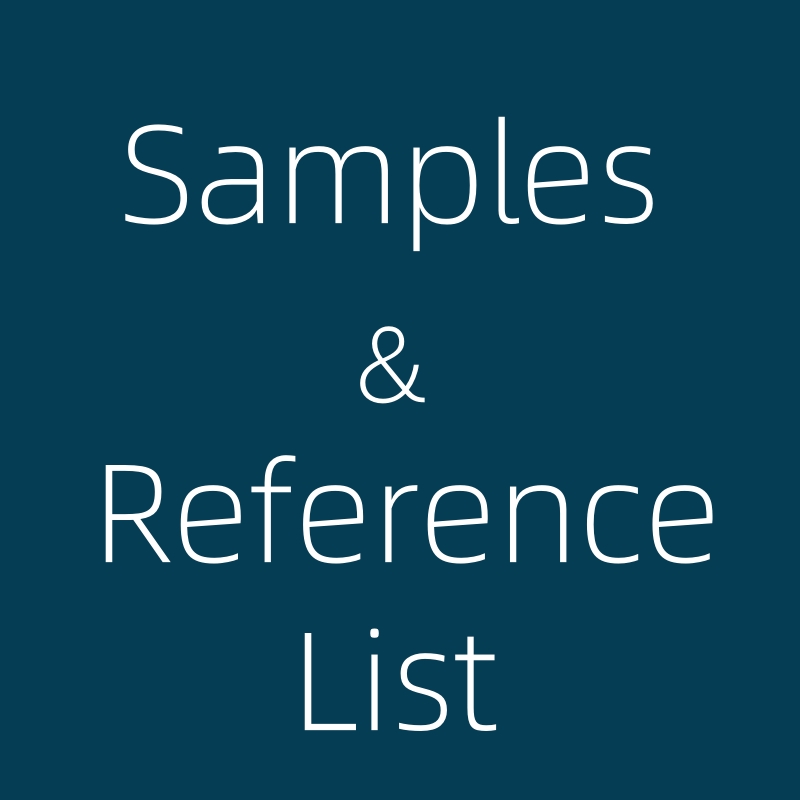Lista de exemplos/referências
