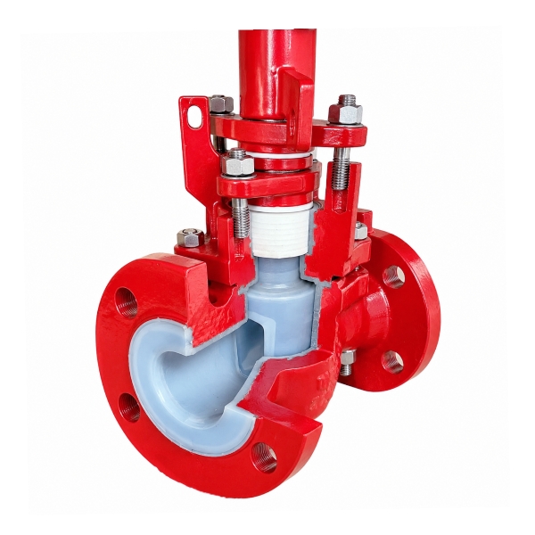 PFA lined plug Valve
